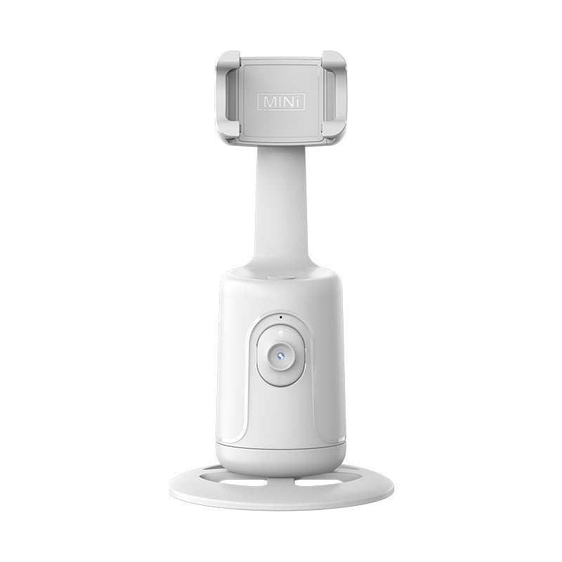 Gimbal intelligente a 360° con tracciamento facciale AI: supporto automatico per cellulare senza app, ideale per vlog, streaming live e video 