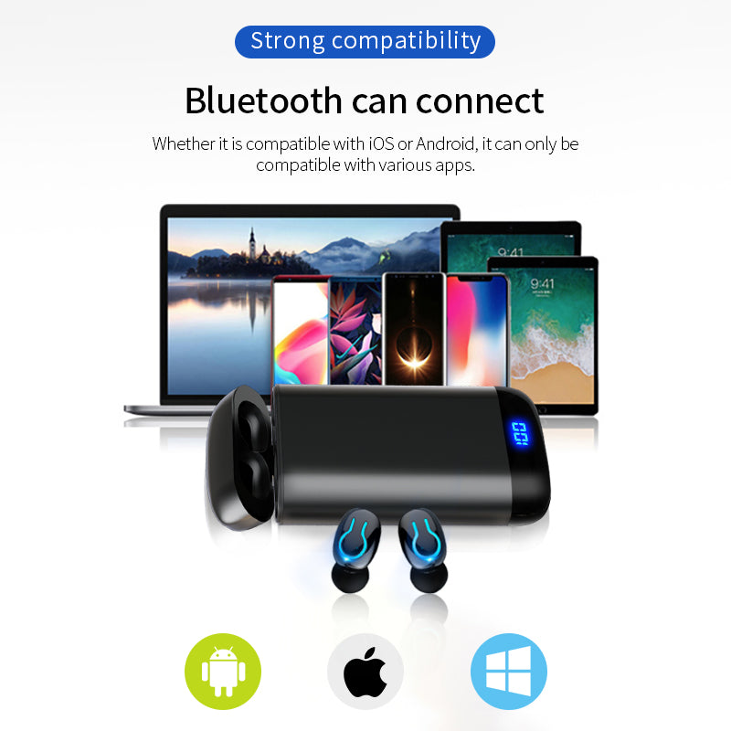 Cuffie Bluetooth HBQ-Q66 TWS: associazione automatica, suono HiFi, Bluetooth 5.0, cancellazione del rumore CVC6.0 e custodia di ricarica da 6000 mAh