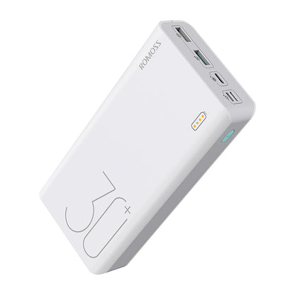 ROMOSS Sense 8+ Power Bank da 30000 mAh | Ricarica rapida bidirezionale QC | Batteria esterna per telefoni cellulari e tablet
