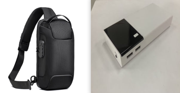Power bank ad alta capacità da 20000 mAh | Caricabatterie portatile veloce con batteria 18650 e design compatto