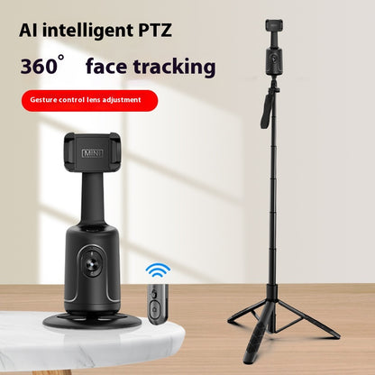 Gimbal intelligente a 360° con tracciamento facciale AI: supporto automatico per cellulare senza app, ideale per vlog, streaming live e video 
