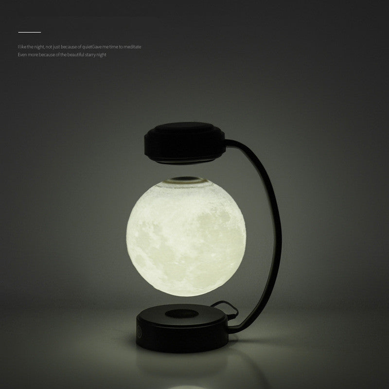 Lampada levitante a LED a forma di luna 3D – Luce notturna magnetica galleggiante e rotante | Decorazione moderna per casa, ufficio e librerie