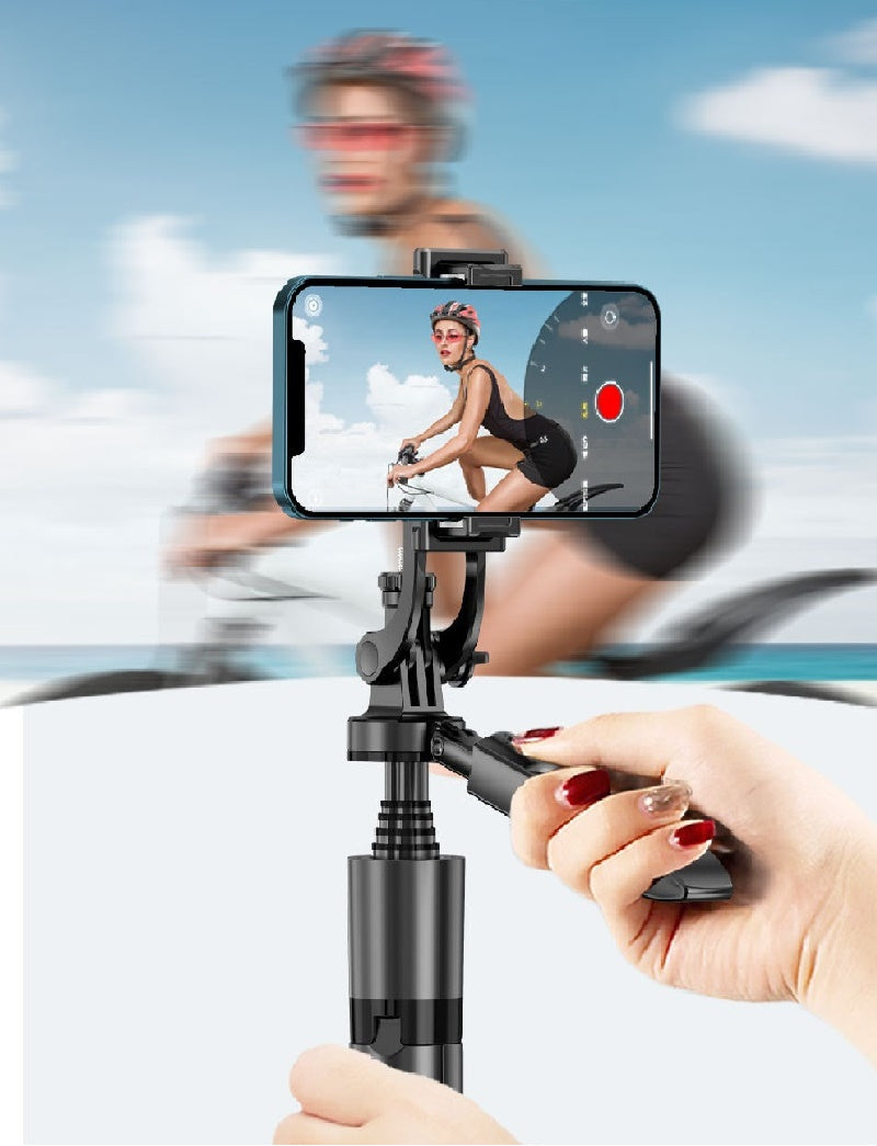 Gimbal intelligente a 360° con tracciamento facciale AI: supporto automatico per cellulare senza app, ideale per vlog, streaming live e video 