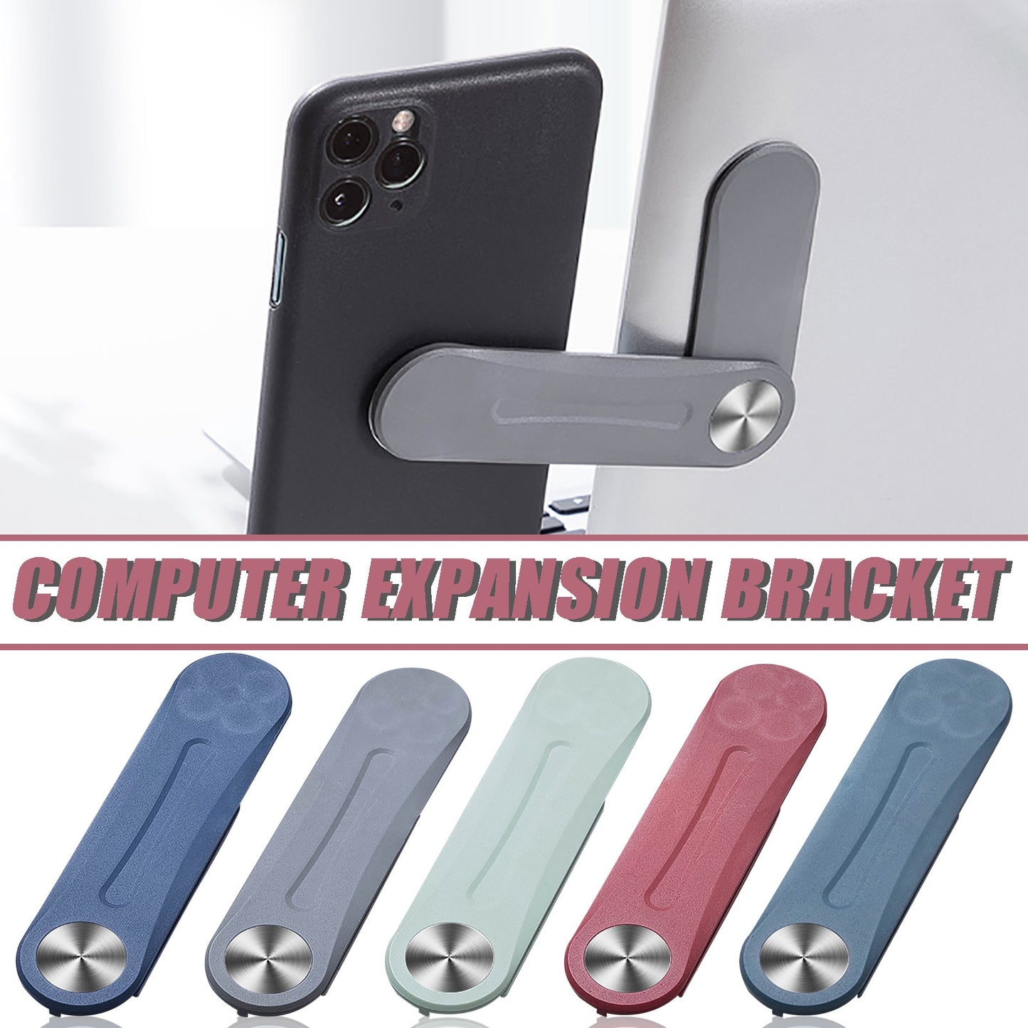 Supporto laterale estensibile per telefono cellulare – Clip portatile per laptop | Supporto pieghevole e ultraleggero