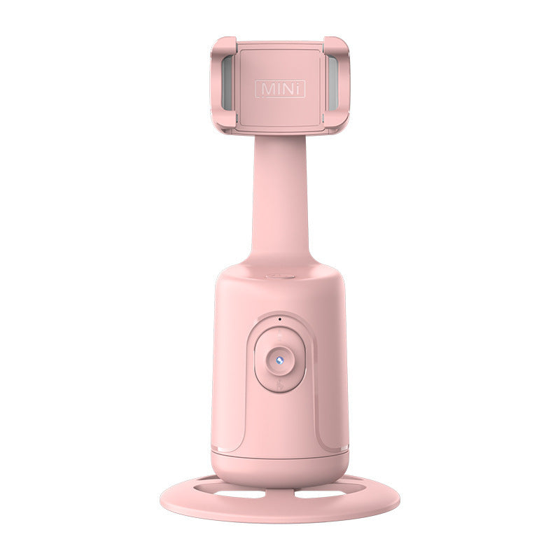 Gimbal intelligente a 360° con tracciamento facciale AI: supporto automatico per cellulare senza app, ideale per vlog, streaming live e video 